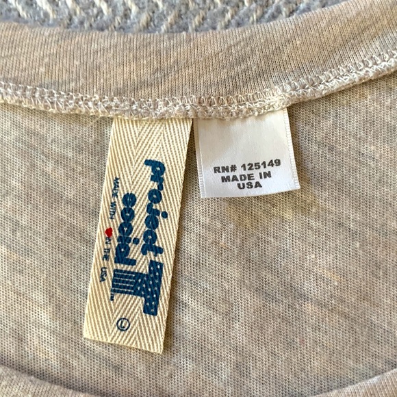 3 for $20 bundle Top Shop project social skeleton heart motif t shirt beige - Picture 4 of 5